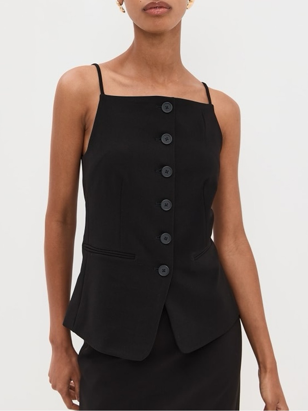 Staud The Una Top Black Size Medium
